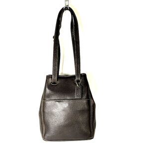 Vintage Coach Sonoma 4923 Shoulder Bag Drawstring Brown Leather Italy 1996